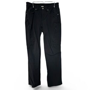 Duluth Trading Co Black Cargo Lined Pants